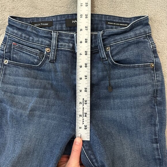 Haala Denim Jeans Size 24 Bella Trouser Flare Leg Dark Wash - Picture 5 of 7
